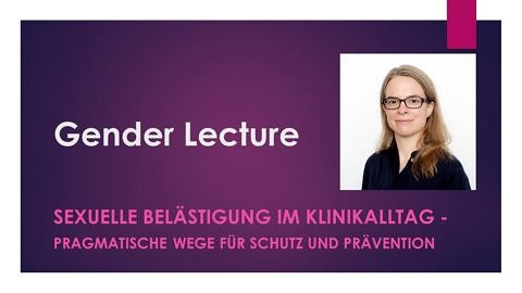 Zum Artikel "Gender Lecture zum Nachlesen  – „Sexuelle Belästigung im Klinikalltag“"