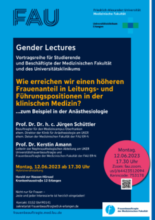 Zum Artikel "Gender Lecture im Sommersemester 2023"