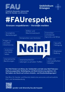 Allgemeines Poster der #FAU Kampagne